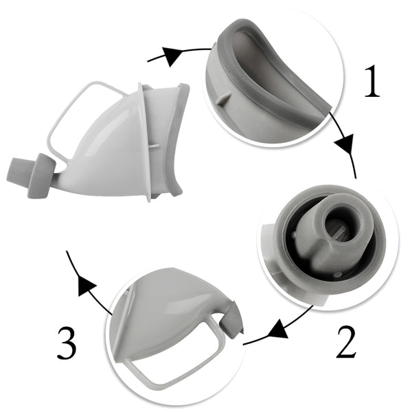 The CleanPee Porta Potty Funnel